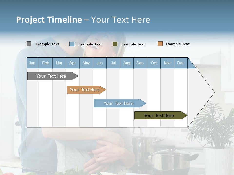 People Greens Couple PowerPoint Template