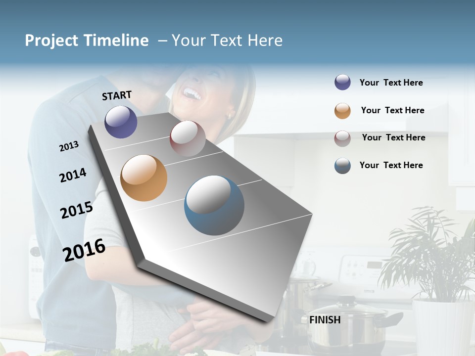 People Greens Couple PowerPoint Template