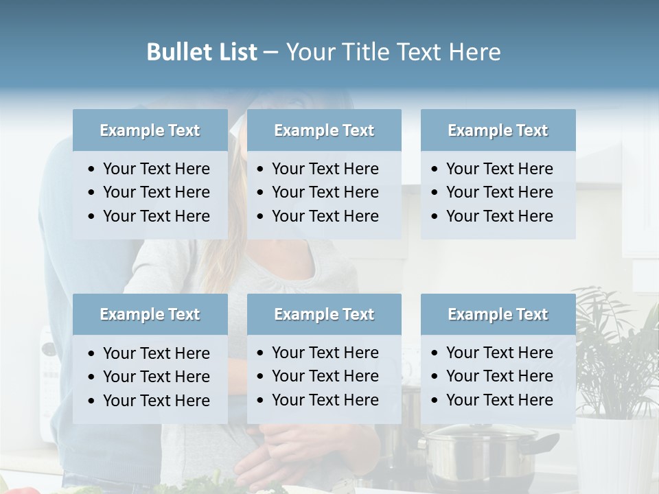 People Greens Couple PowerPoint Template