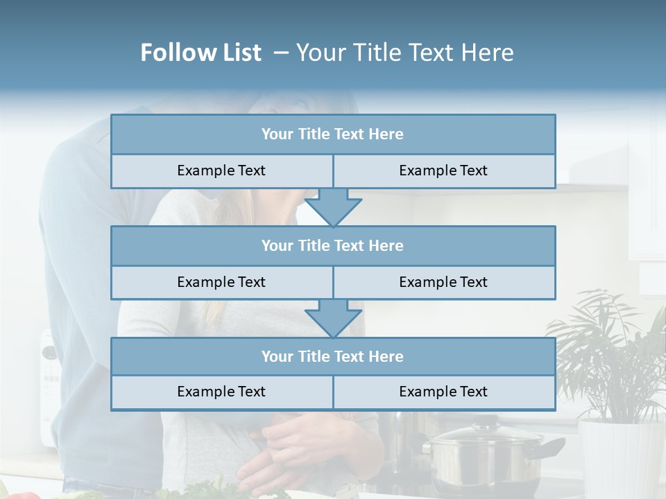 People Greens Couple PowerPoint Template
