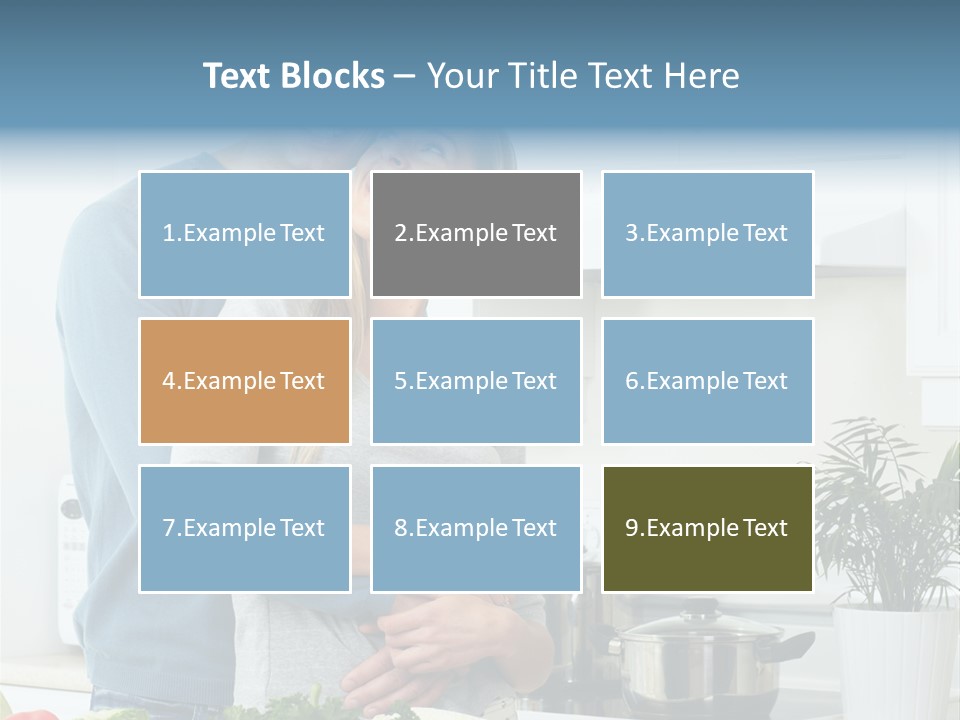 People Greens Couple PowerPoint Template