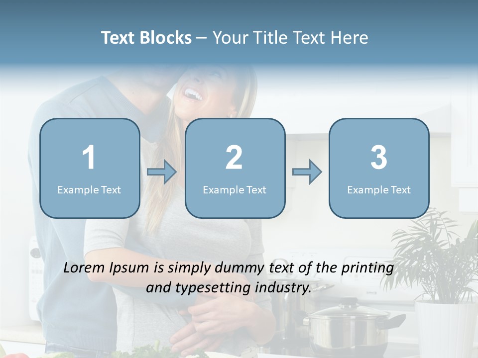 People Greens Couple PowerPoint Template
