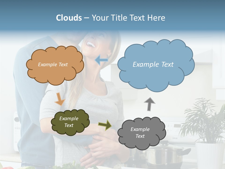 People Greens Couple PowerPoint Template