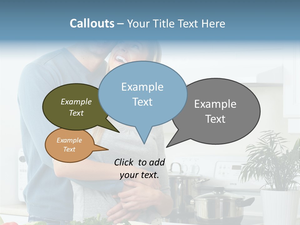 People Greens Couple PowerPoint Template