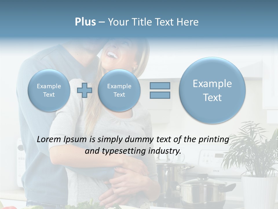 People Greens Couple PowerPoint Template