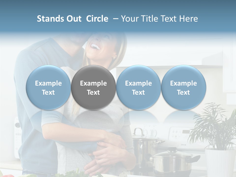People Greens Couple PowerPoint Template
