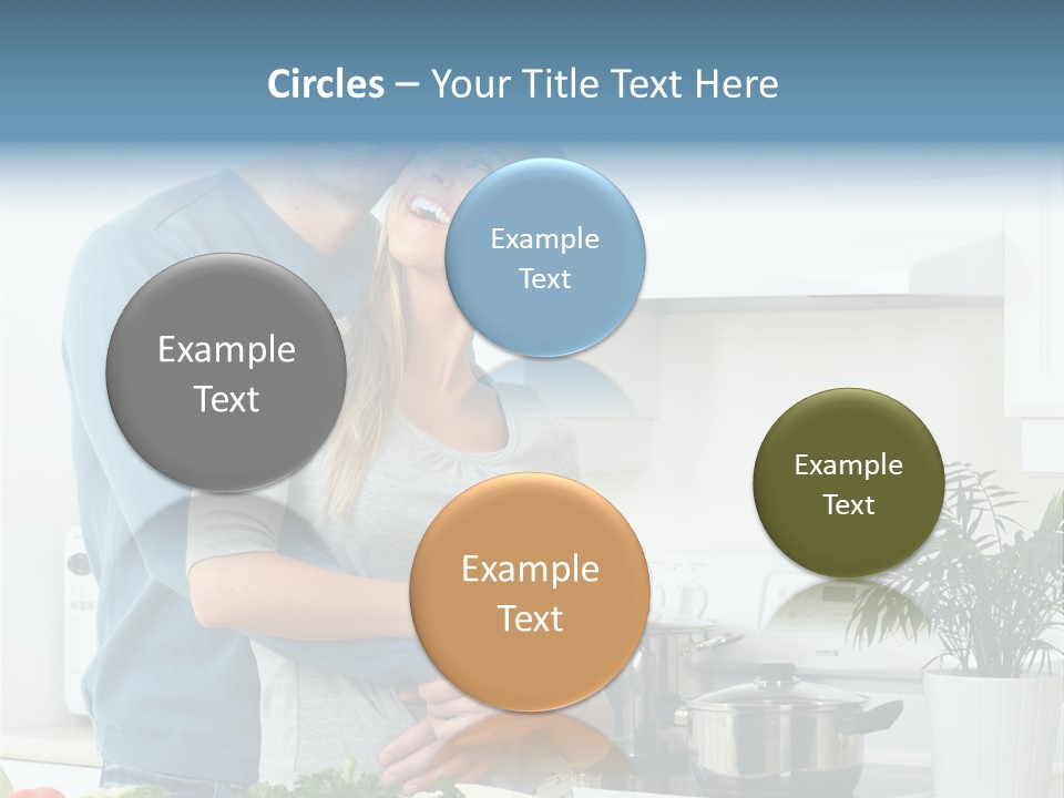 People Greens Couple PowerPoint Template