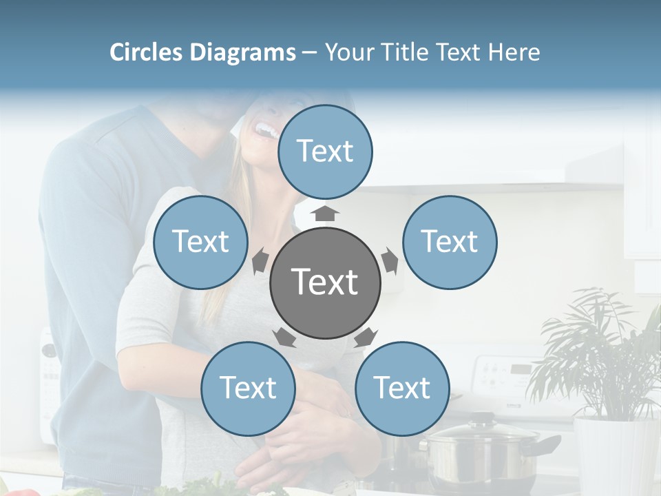 People Greens Couple PowerPoint Template