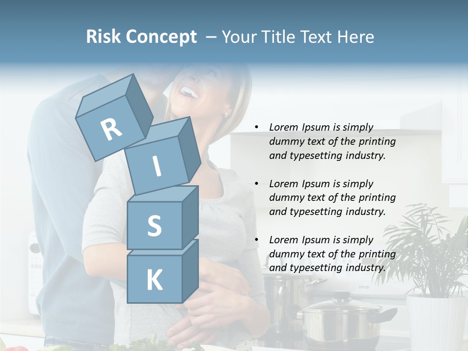 People Greens Couple PowerPoint Template