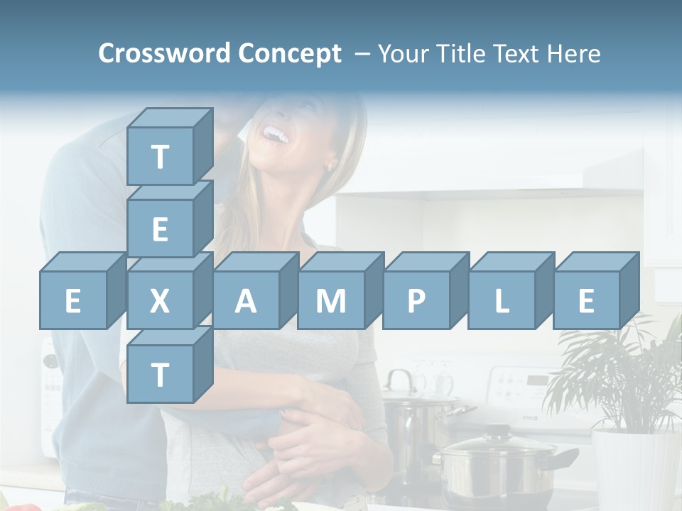 People Greens Couple PowerPoint Template