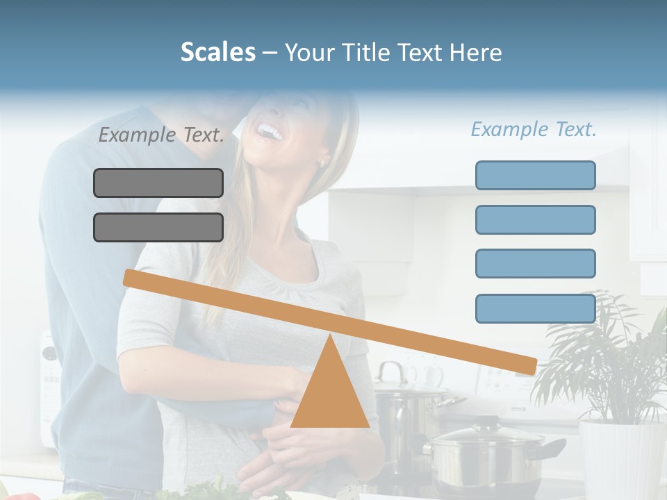 People Greens Couple PowerPoint Template