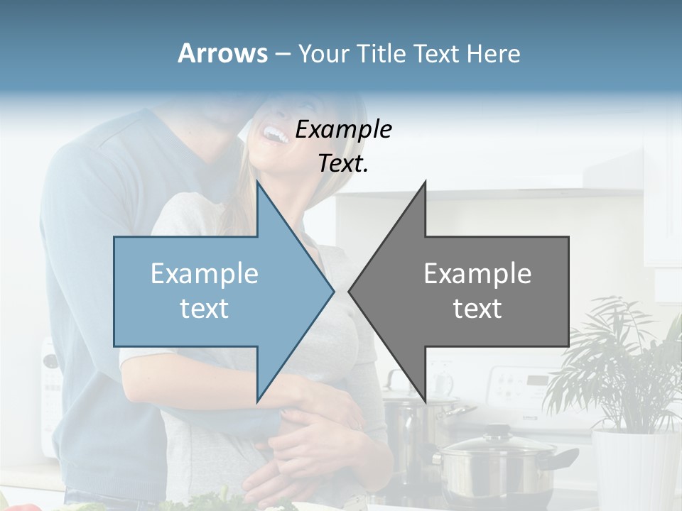 People Greens Couple PowerPoint Template