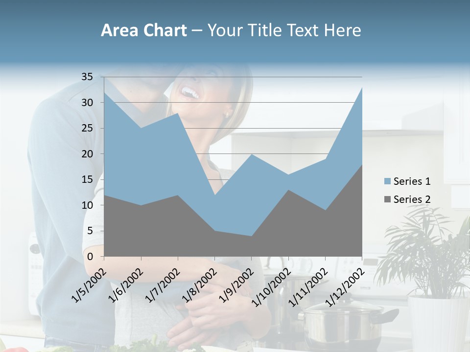 People Greens Couple PowerPoint Template