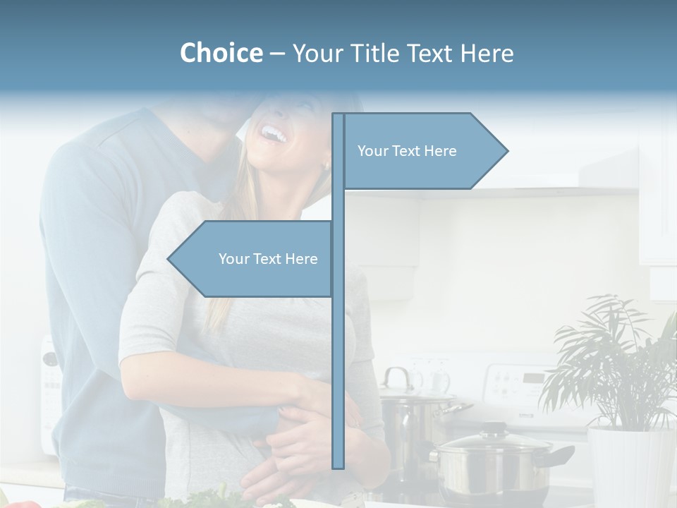 People Greens Couple PowerPoint Template