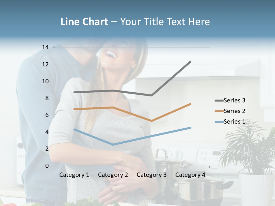 People Greens Couple PowerPoint Template