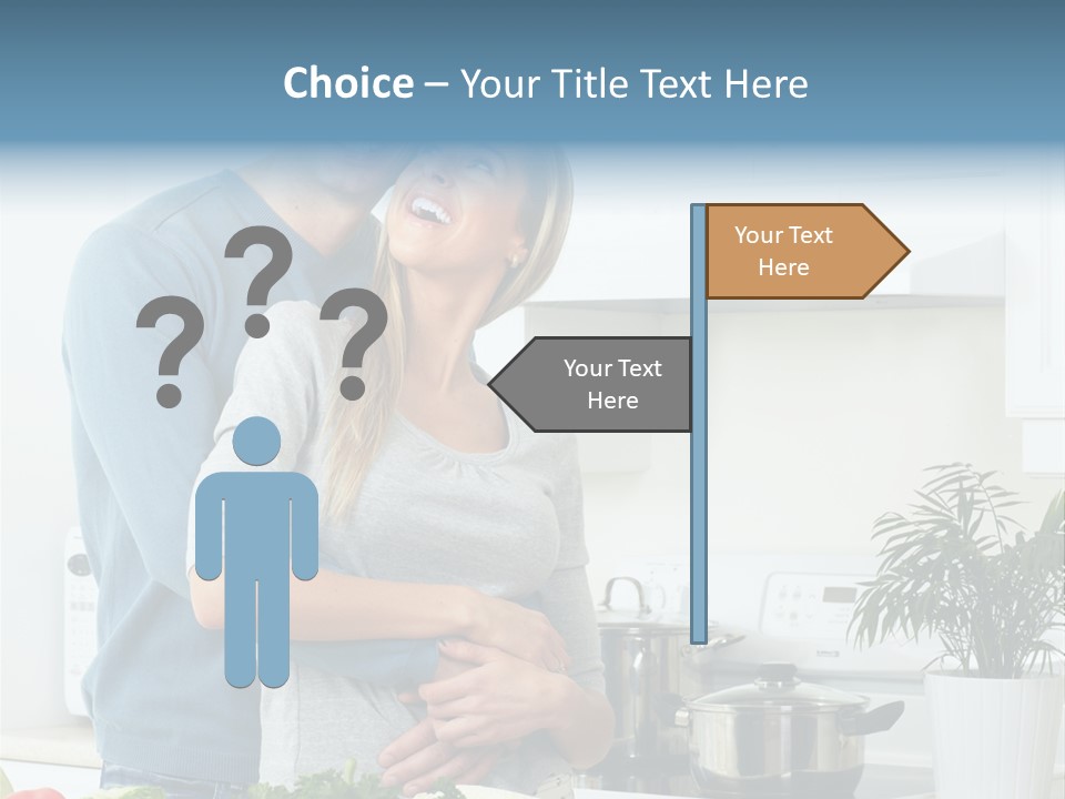 People Greens Couple PowerPoint Template