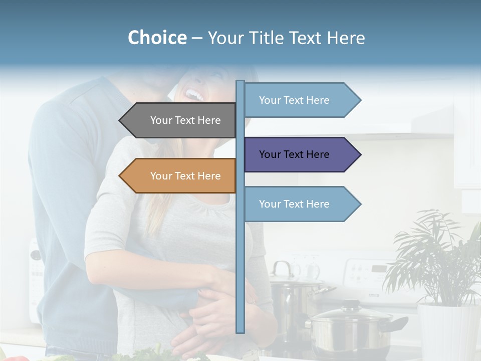 People Greens Couple PowerPoint Template