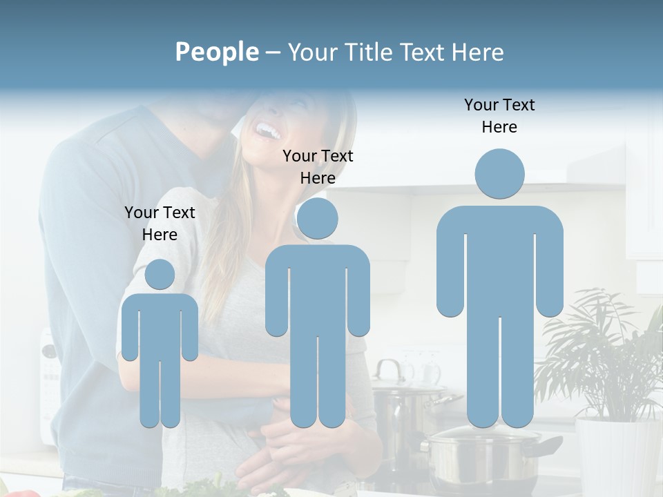 People Greens Couple PowerPoint Template