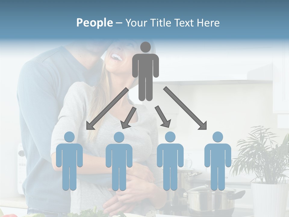 People Greens Couple PowerPoint Template