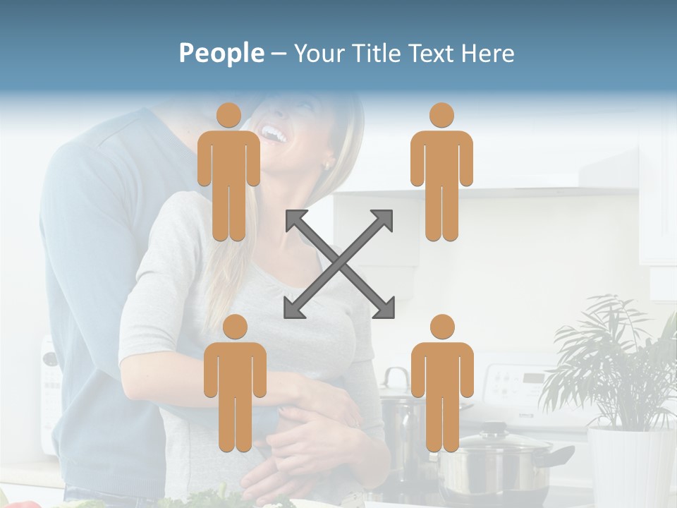 People Greens Couple PowerPoint Template