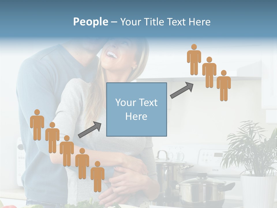 People Greens Couple PowerPoint Template