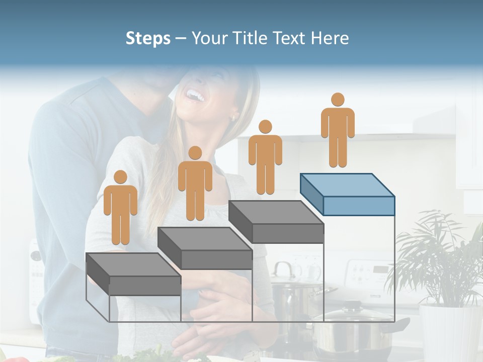 People Greens Couple PowerPoint Template