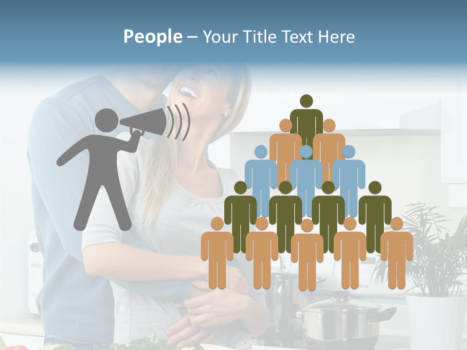 People Greens Couple PowerPoint Template