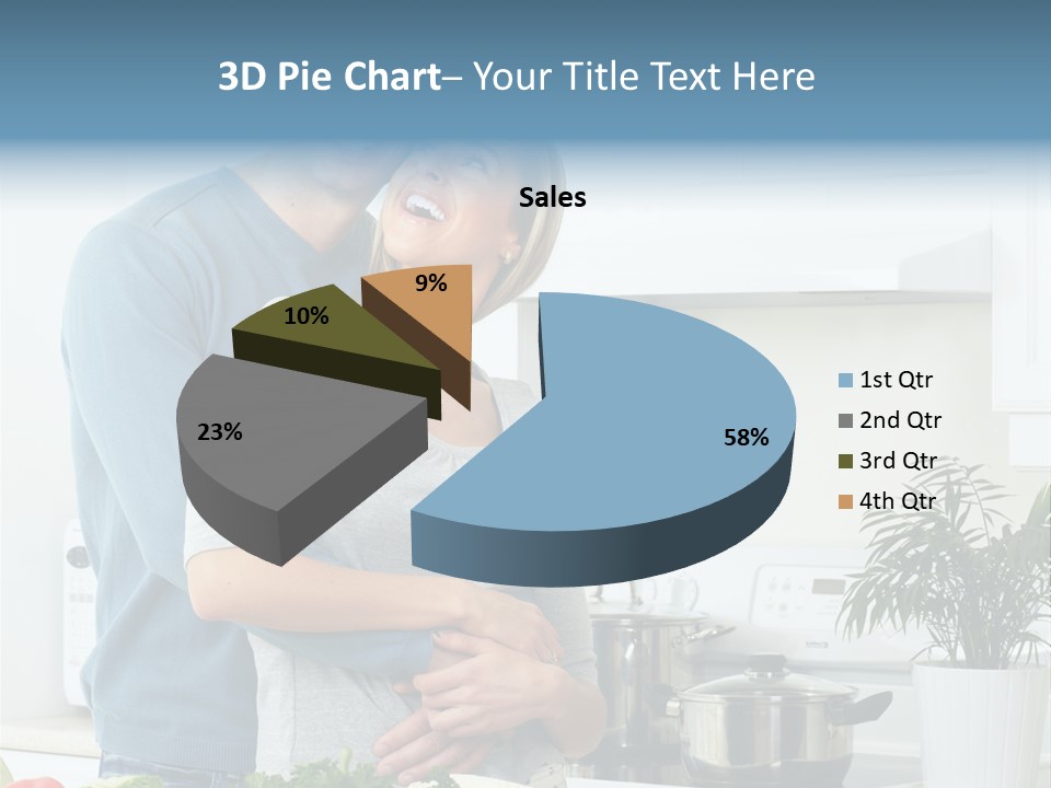 People Greens Couple PowerPoint Template