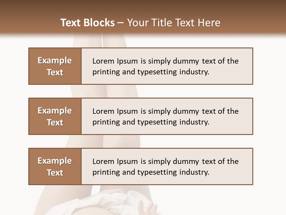 Young Slender Long PowerPoint Template