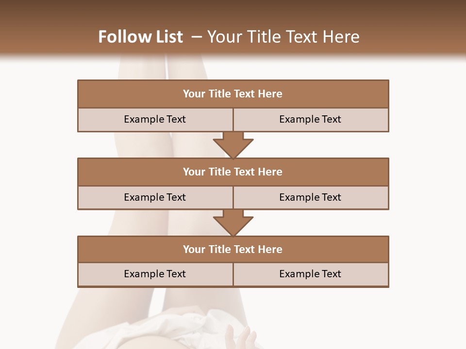 Young Slender Long PowerPoint Template