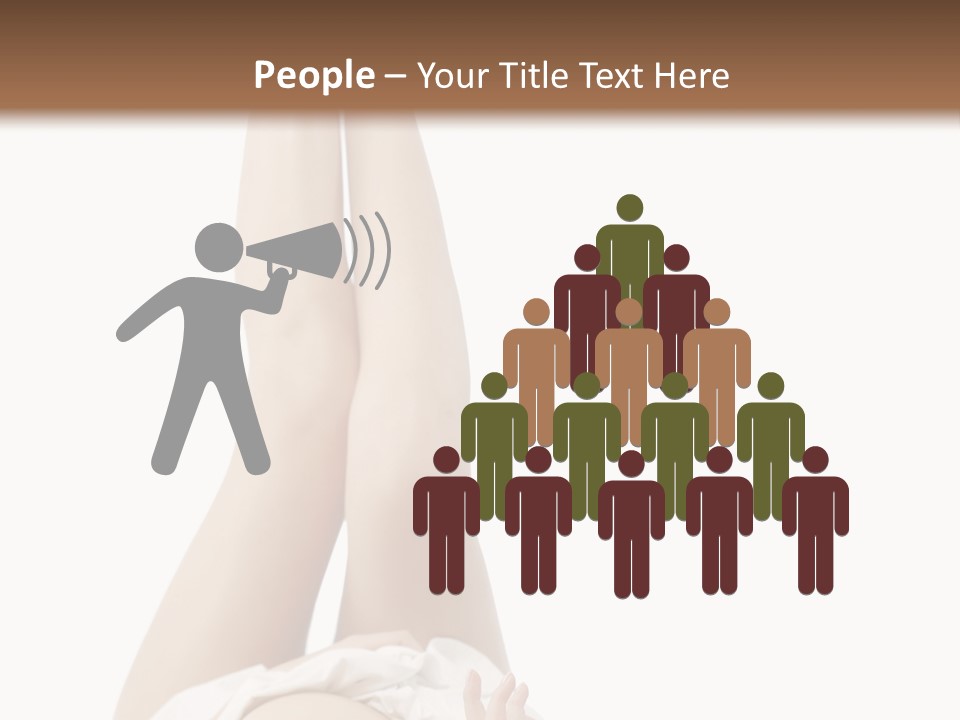 Young Slender Long PowerPoint Template