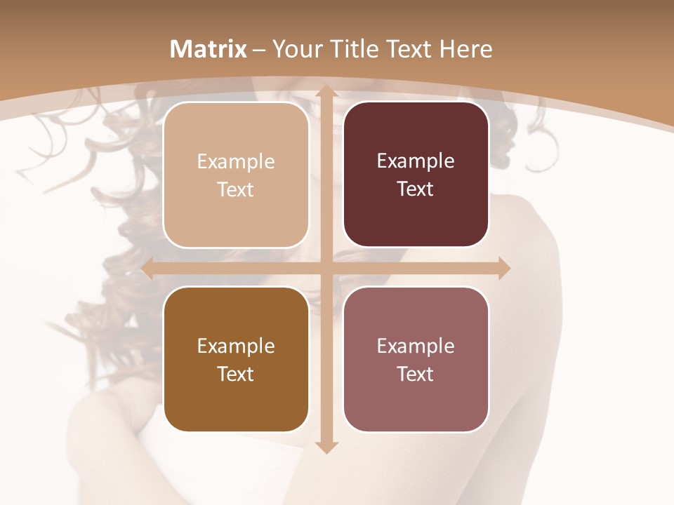 Woman Human Pure PowerPoint Template