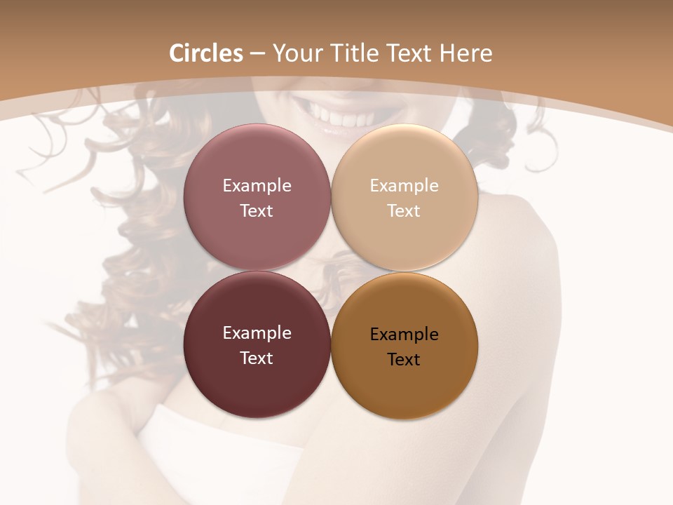 Woman Human Pure PowerPoint Template