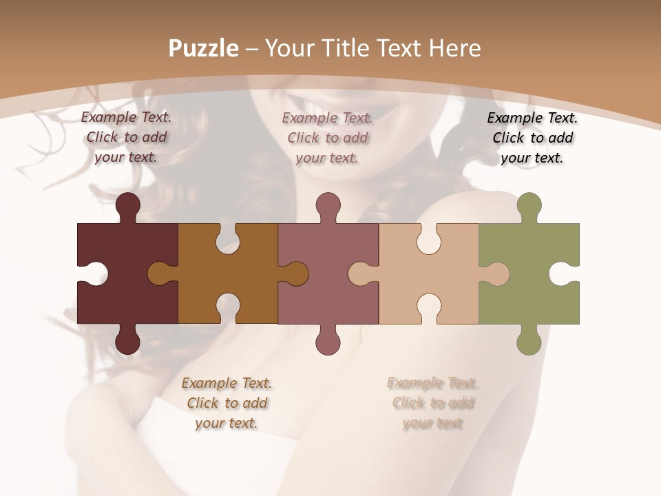 Woman Human Pure PowerPoint Template