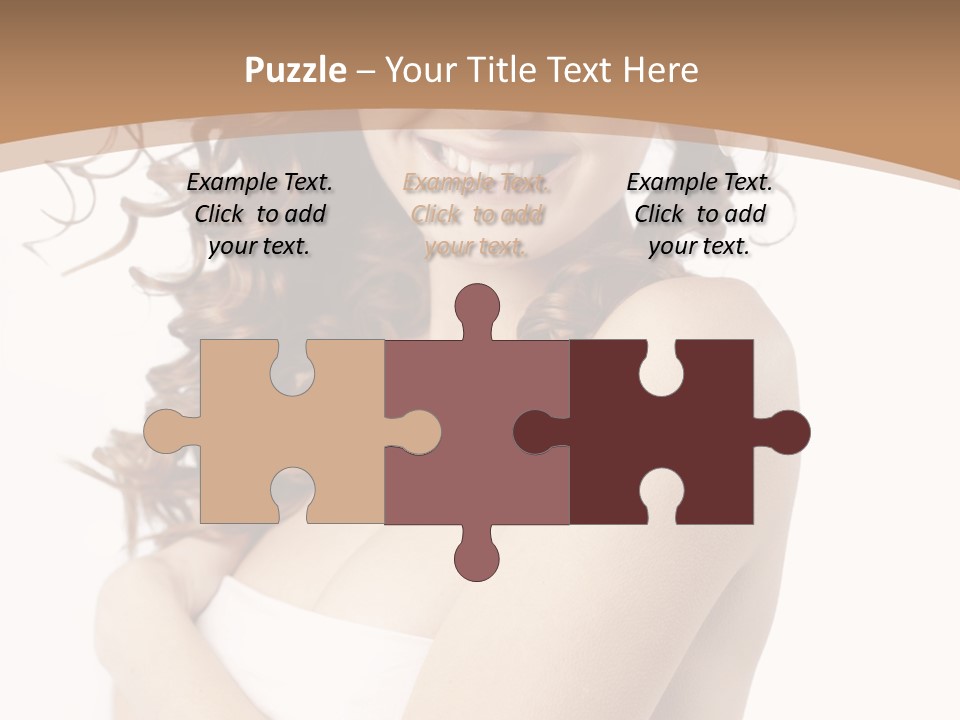 Woman Human Pure PowerPoint Template