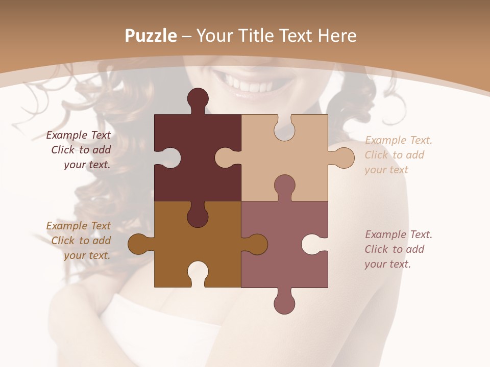 Woman Human Pure PowerPoint Template