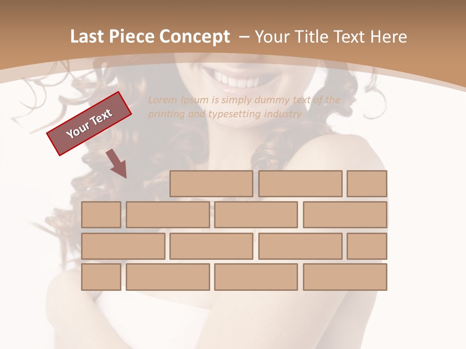 Woman Human Pure PowerPoint Template
