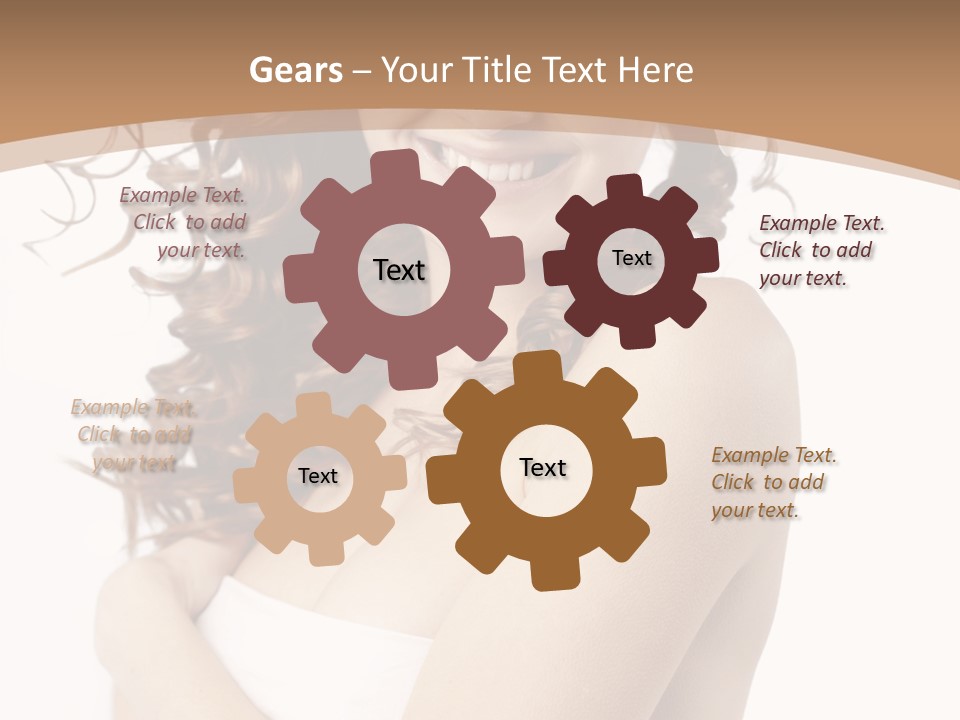 Woman Human Pure PowerPoint Template