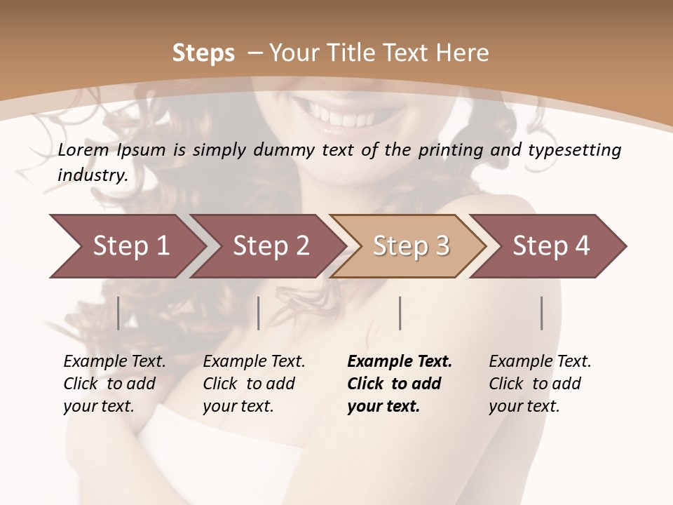 Woman Human Pure PowerPoint Template