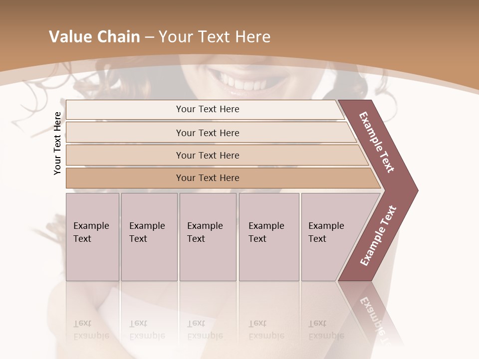 Woman Human Pure PowerPoint Template