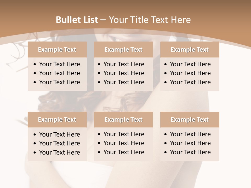 Woman Human Pure PowerPoint Template