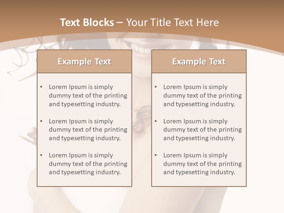 Woman Human Pure PowerPoint Template