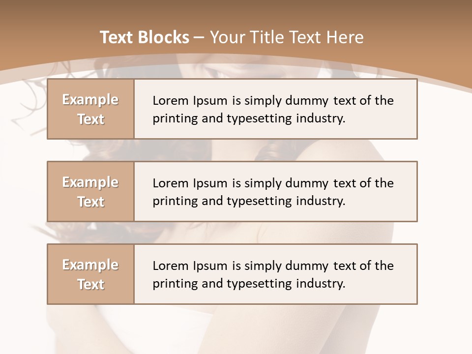 Woman Human Pure PowerPoint Template