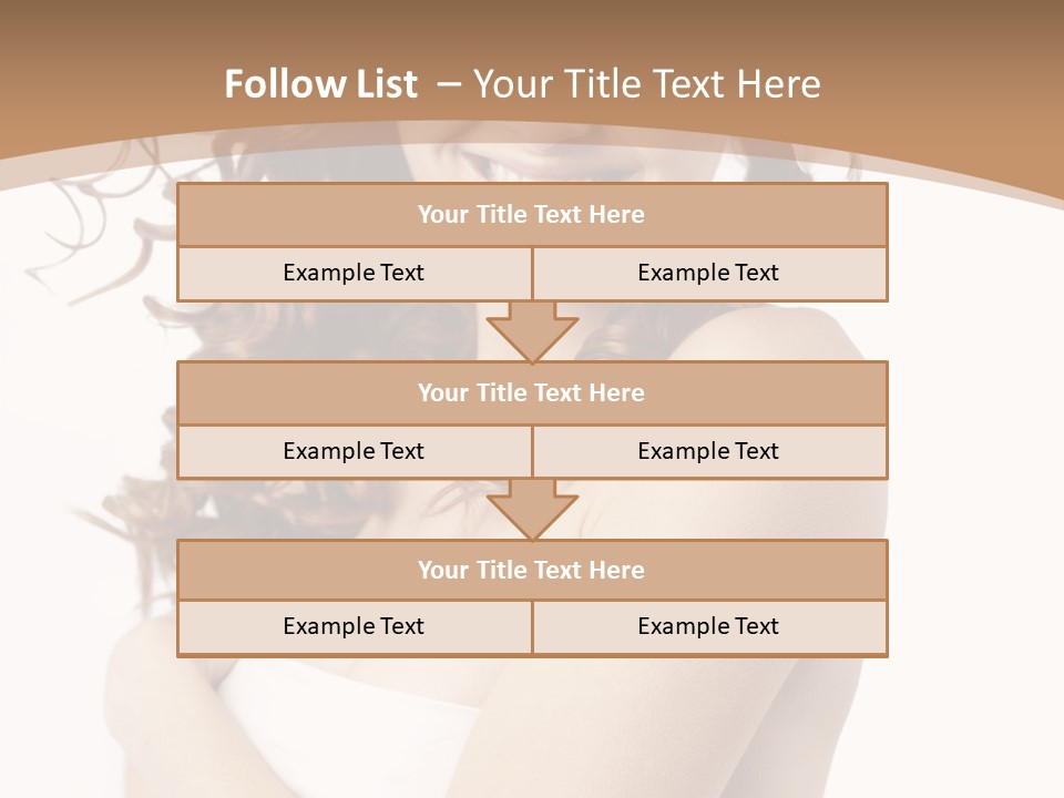 Woman Human Pure PowerPoint Template