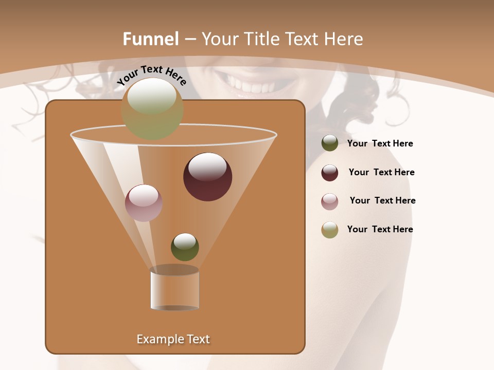 Woman Human Pure PowerPoint Template