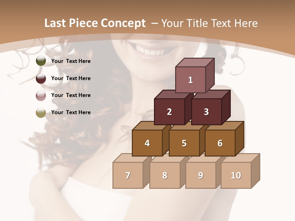 Woman Human Pure PowerPoint Template