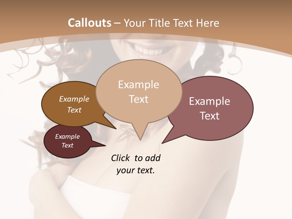 Woman Human Pure PowerPoint Template