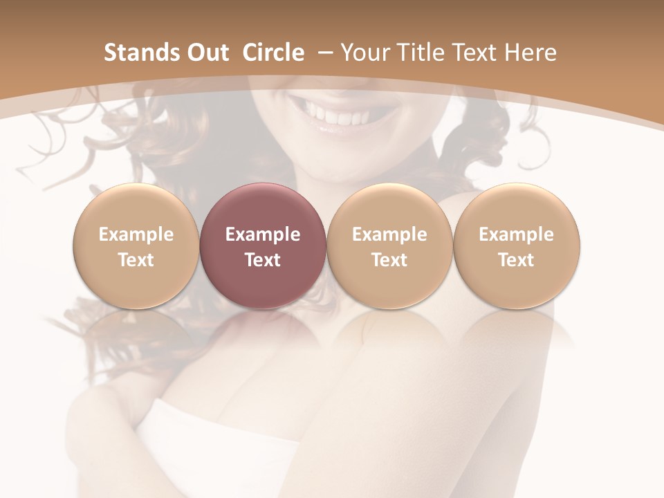 Woman Human Pure PowerPoint Template