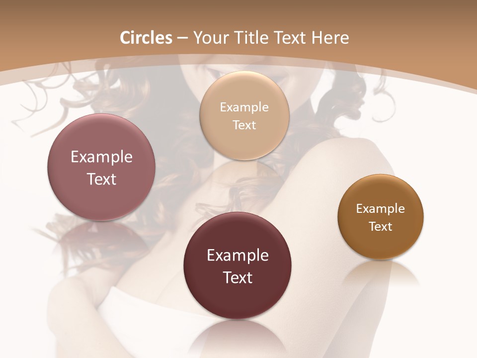 Woman Human Pure PowerPoint Template