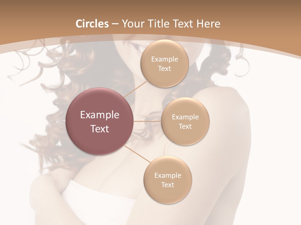 Woman Human Pure PowerPoint Template